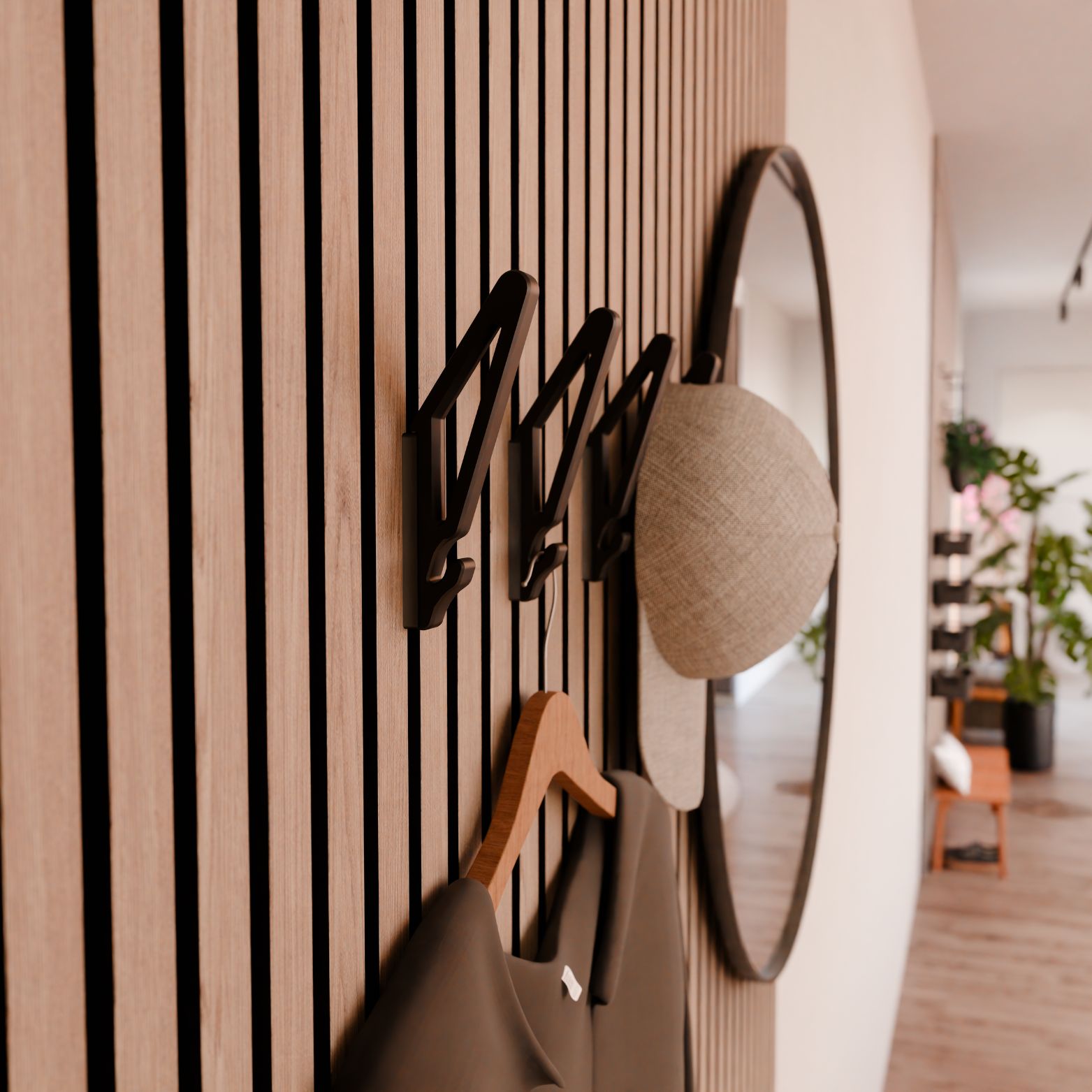 Design hook for Acoustic Panels - Installation type: Wall Clip