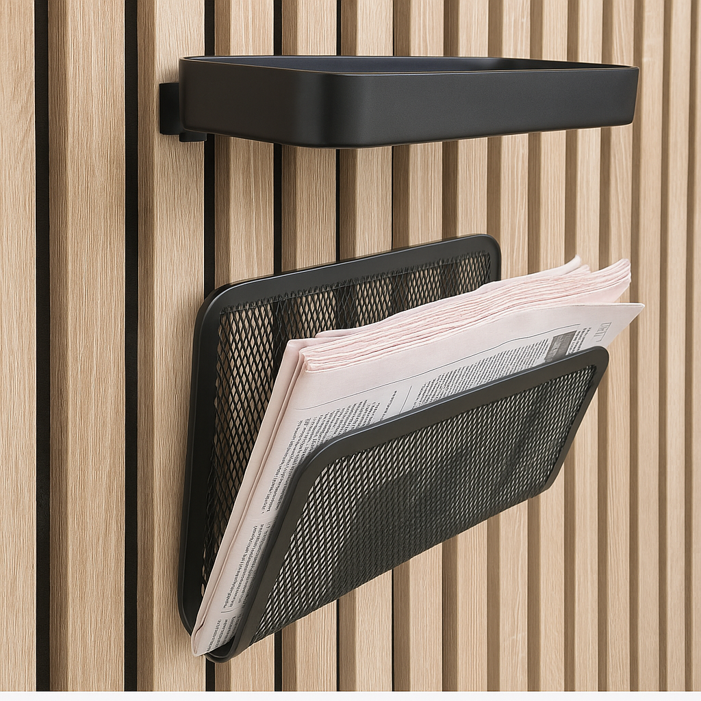 Acoustic Panel Mounts for IKEA SKADIS Accessories - Installation method: Wall Clip