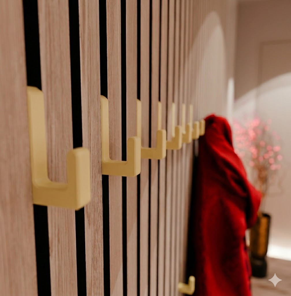 Single Hook Square for Acoustic Panels - Installation Type: Wall Clip