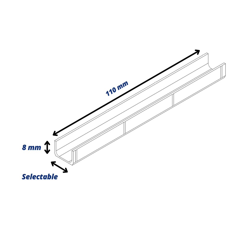 Cable Duct Covers for Acoustic Panels (Press fit)