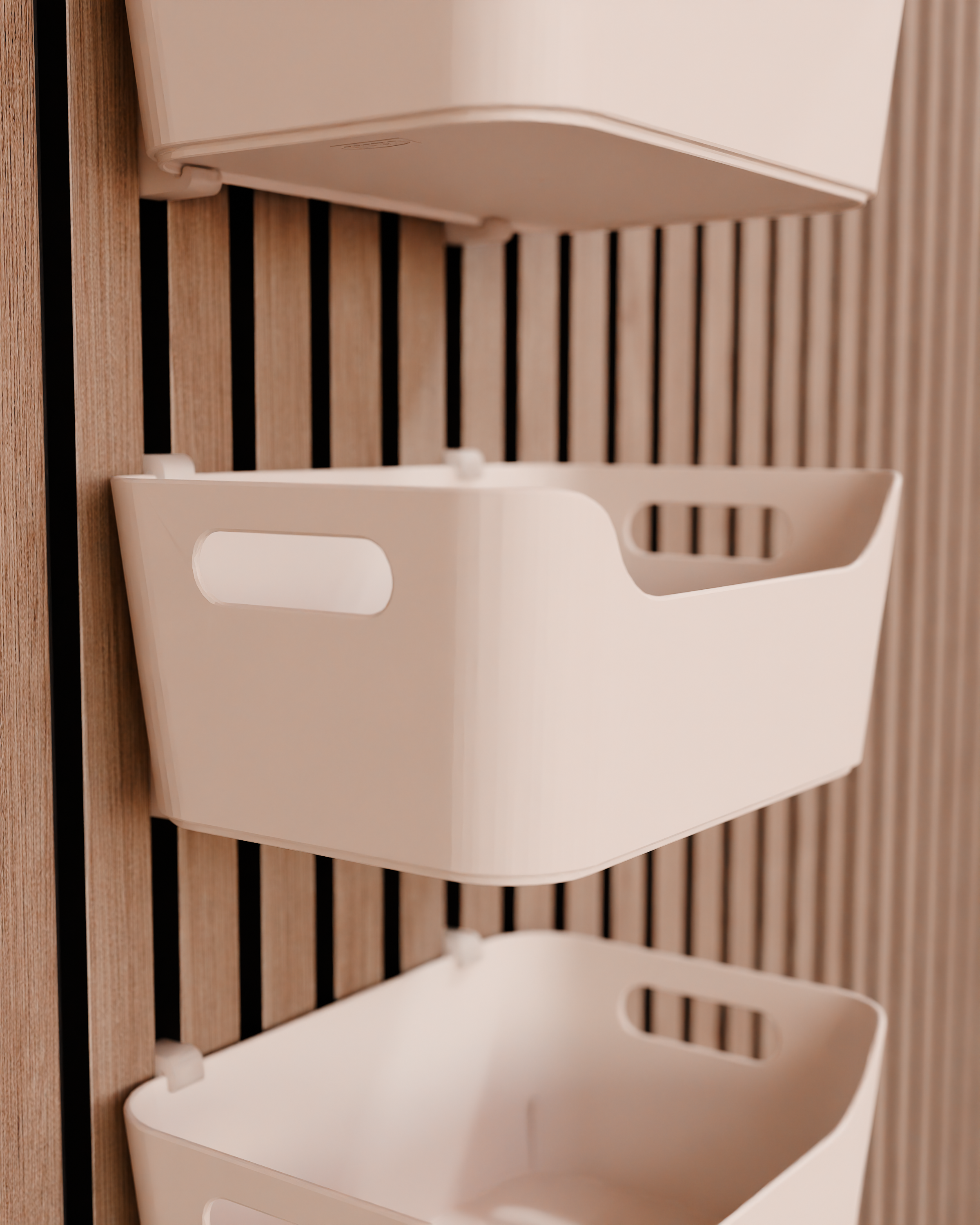 Acoustic Panel Brackets for IKEA UPPDATERA Organizer - Installation method: Wall Clip
