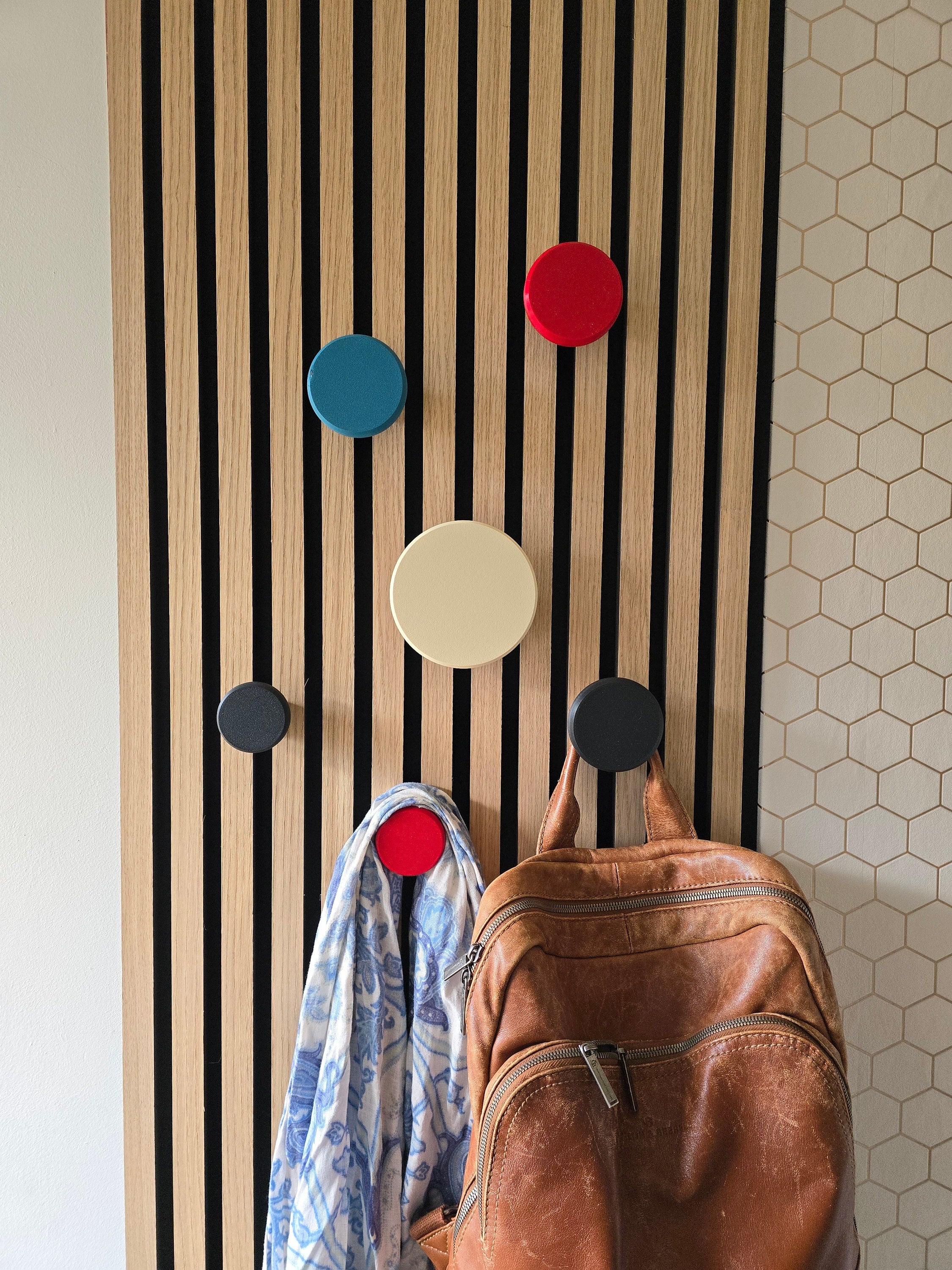 Round Hanger/Hook for Acoustic Panels - Installation type: Wall Clip