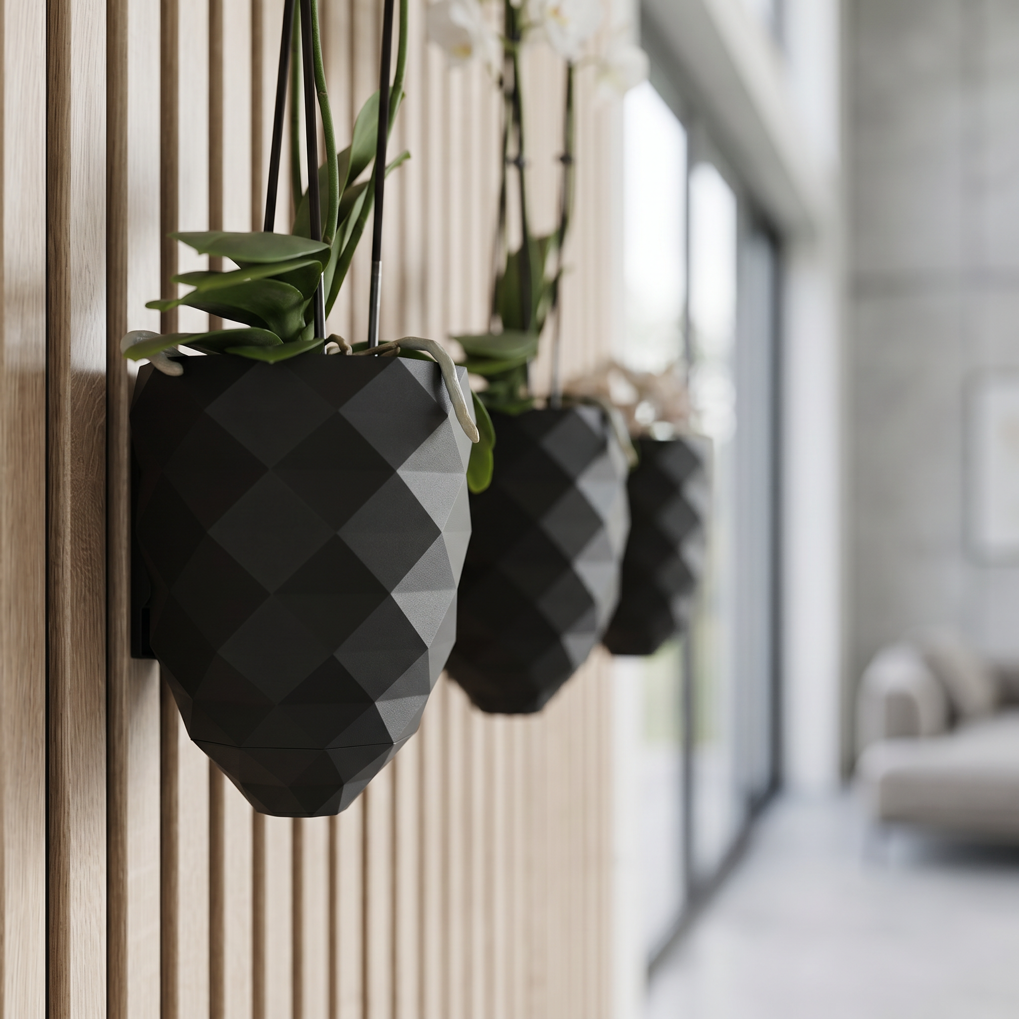 Plant vase for acoustic panels