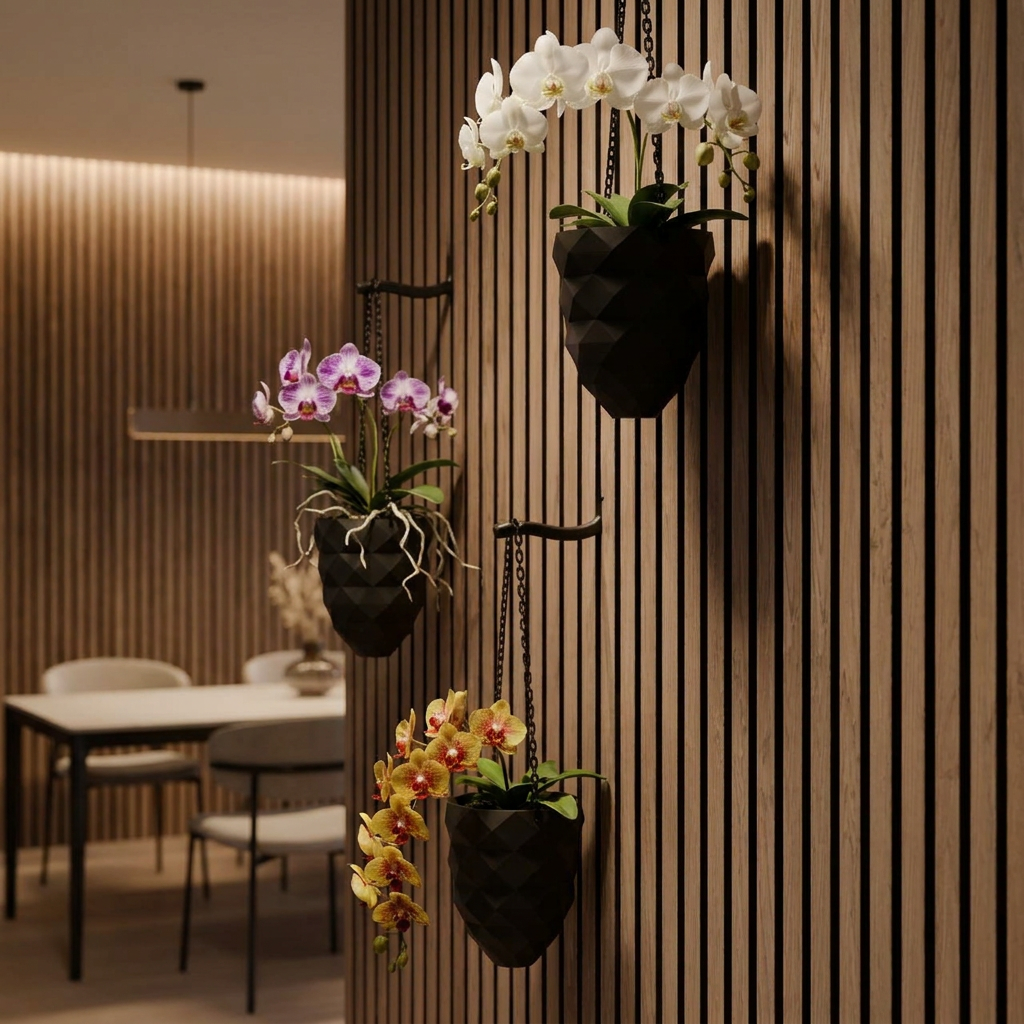 Hanging plant vase - Installation: Screw-in