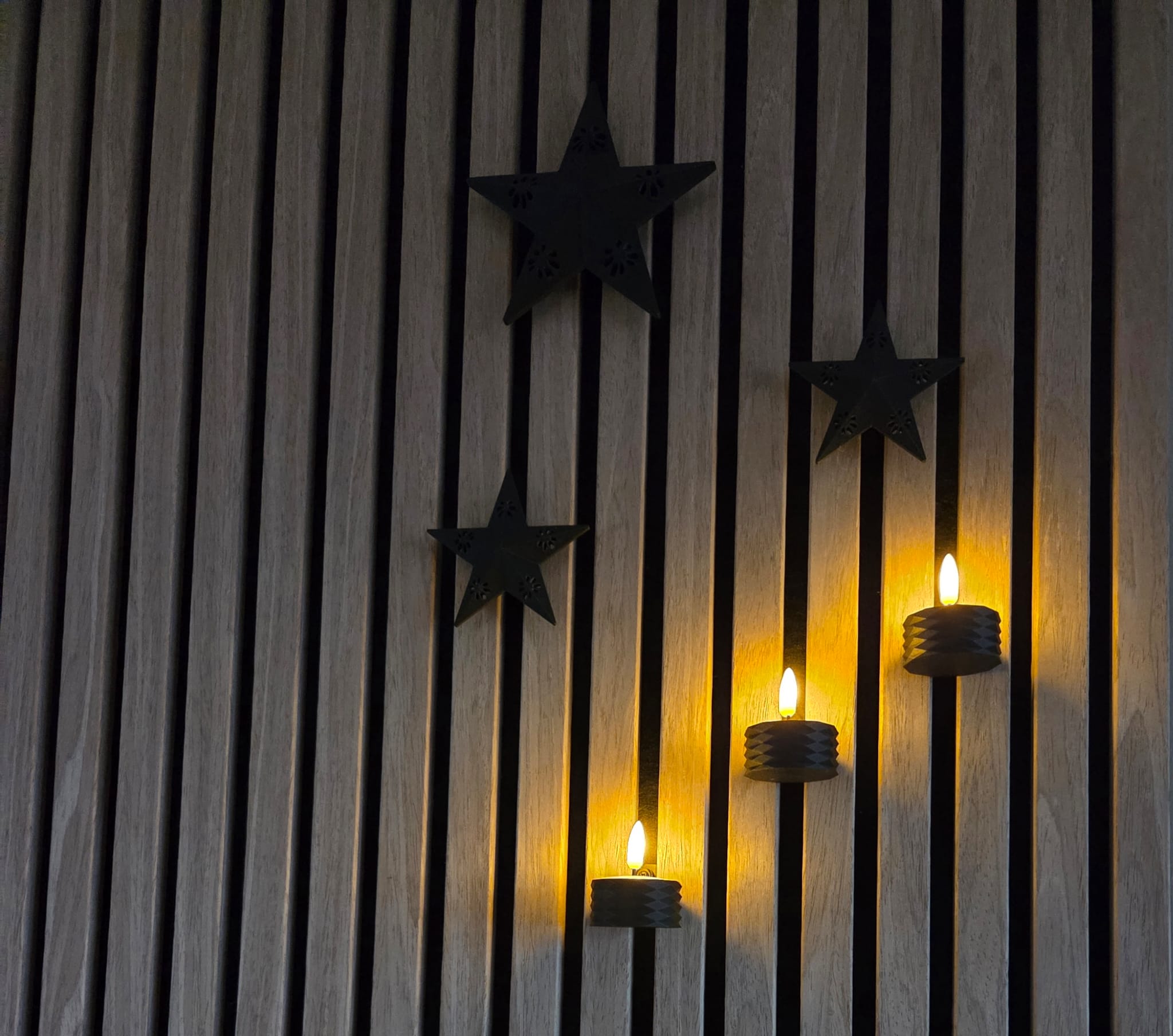 Tealight/ Dinner Candle Holder for Acoustic Panels - Installation Type: Wall Clip