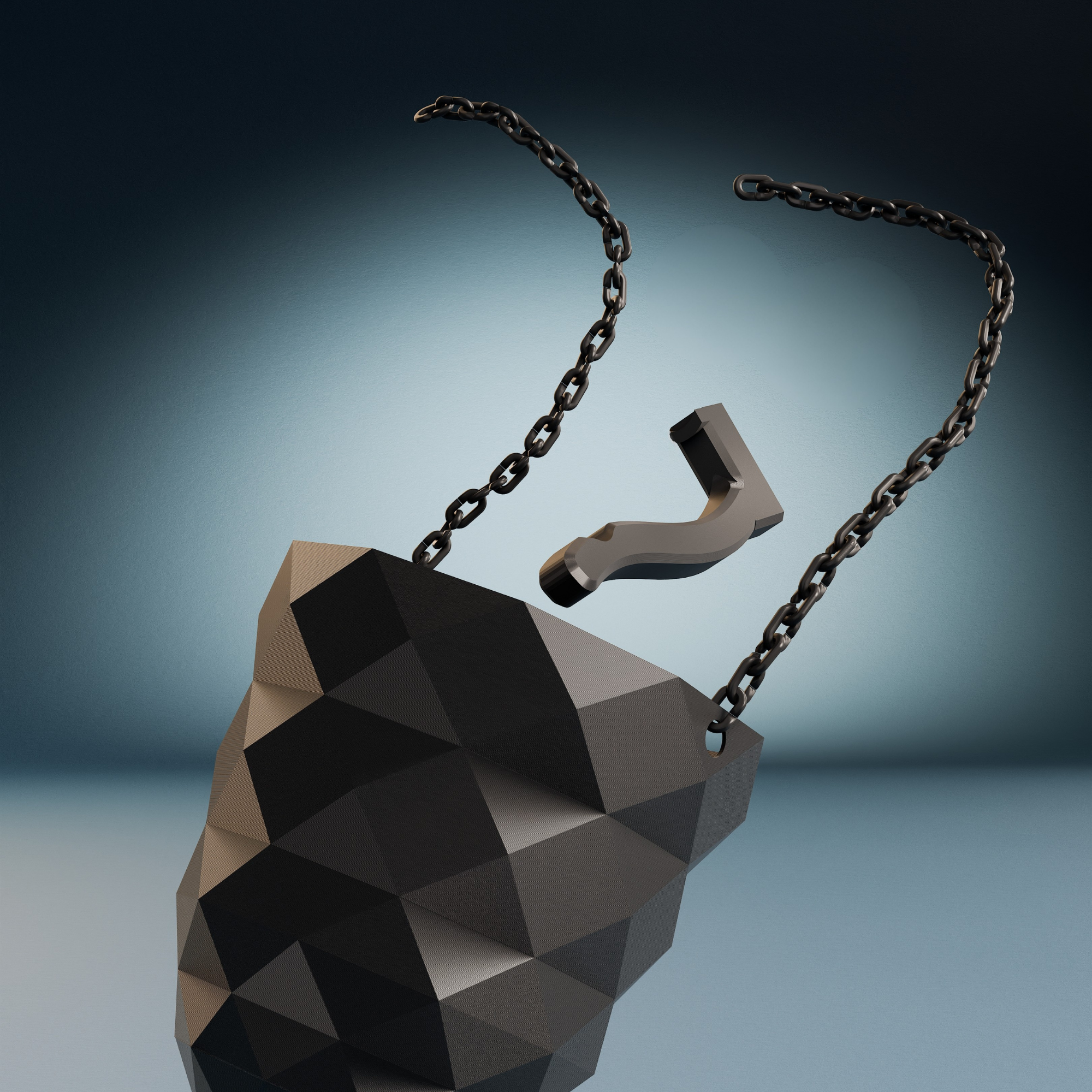 Hanging plant vase - Installation: Screw-in