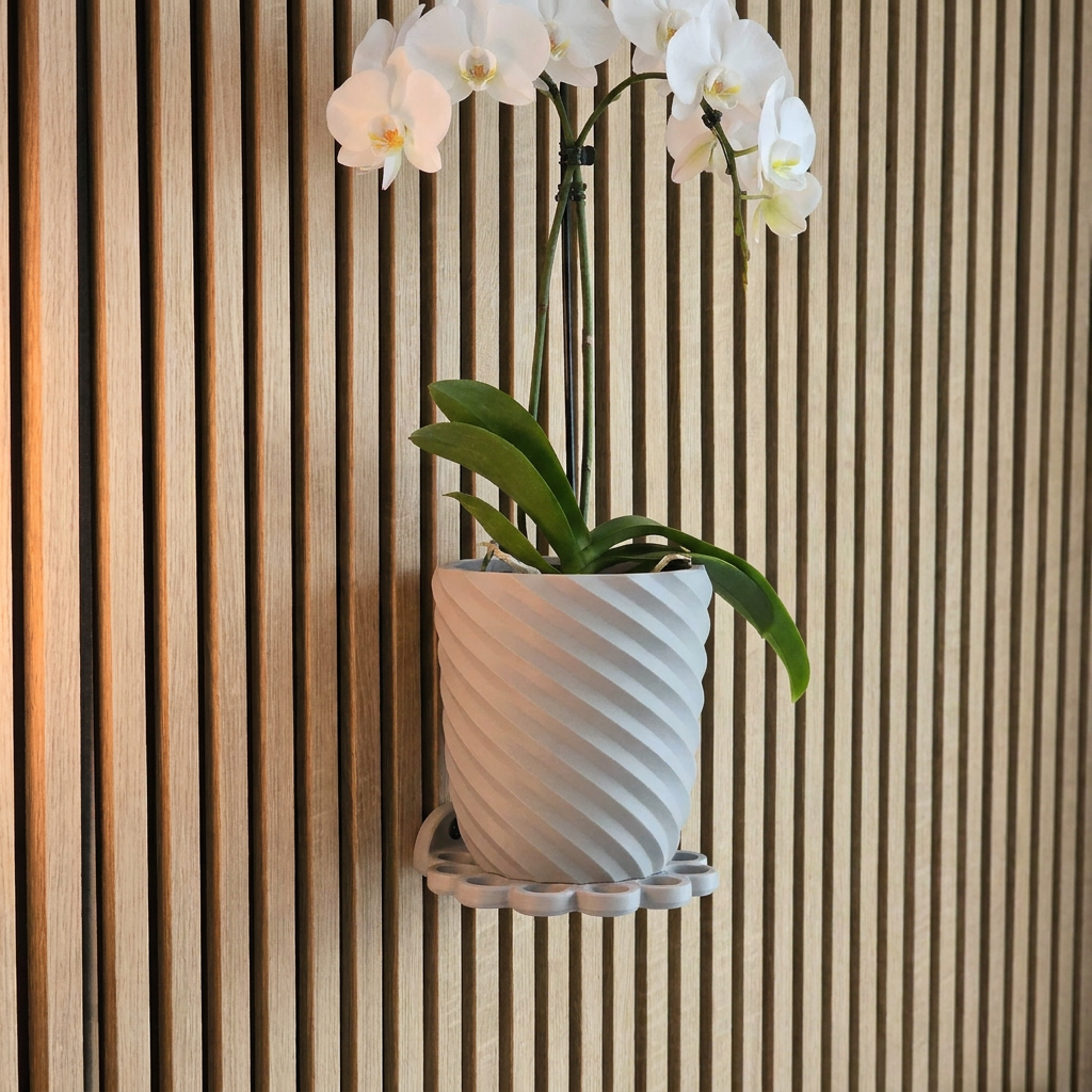 Design plankje "Leaf" - Installatietype: Muurclip