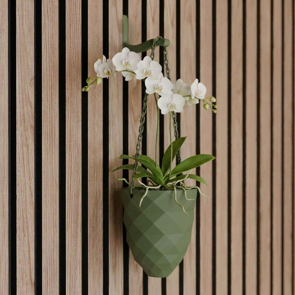Hanging plant vase - Installation: Screw-in