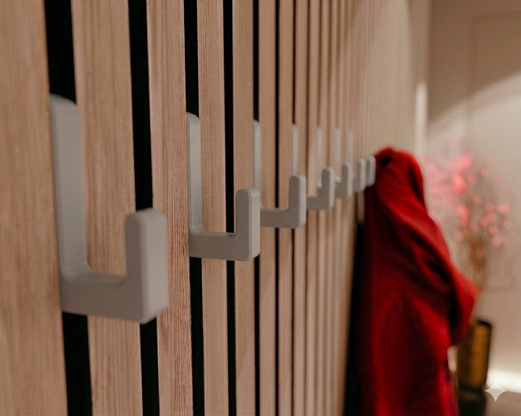 Single Hook Square for Acoustic Panels - Installation Type: Wall Clip