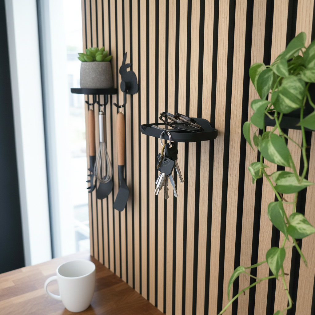 Key Tray - Installation: Wall Clip