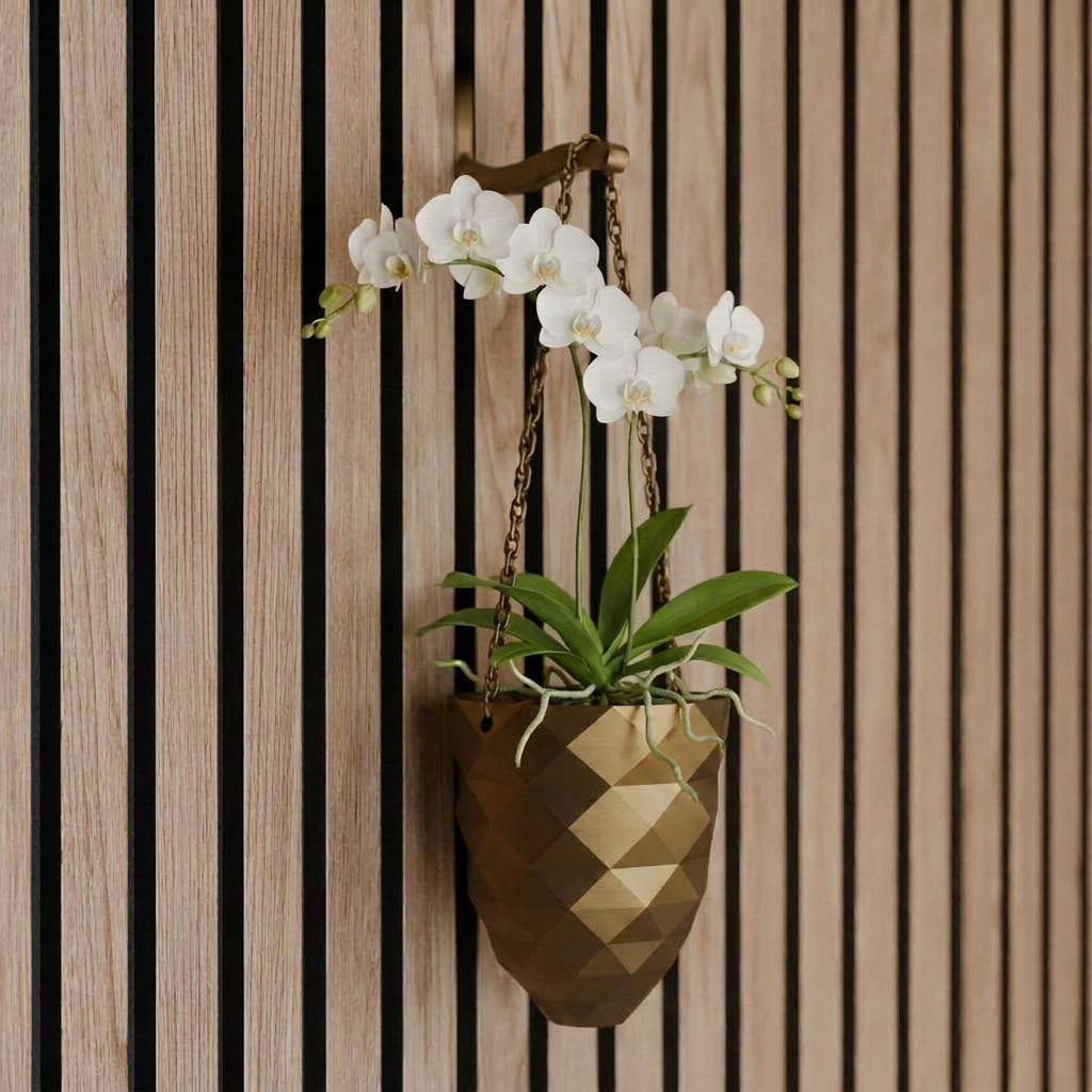 Hanging plant vase - Installation: Screw-in
