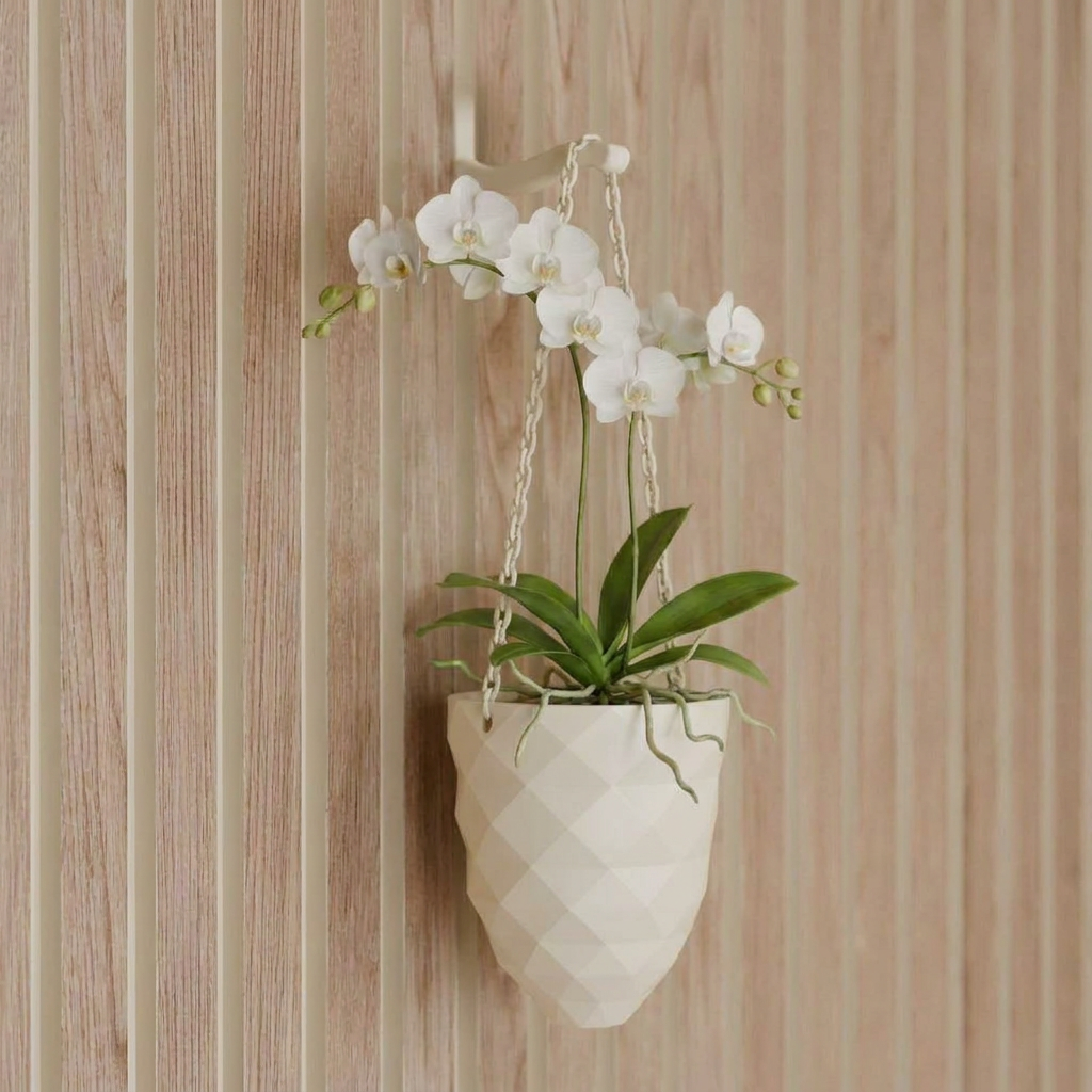 Hanging plant vase - Installation: Screw-in