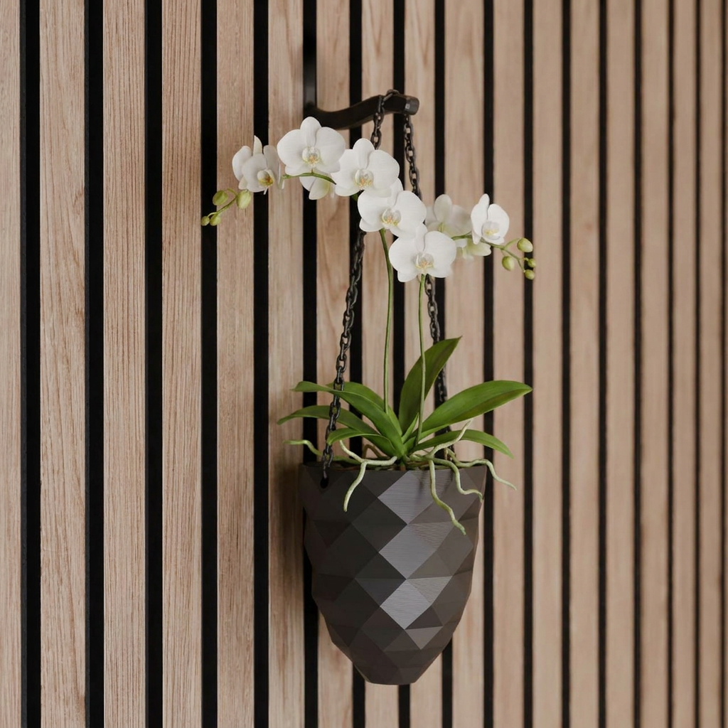 Hanging plant vase - Installation: Screw-in