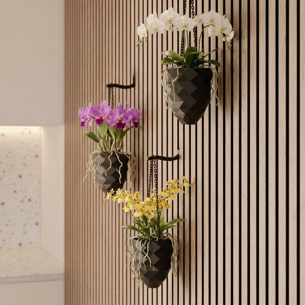 Hanging plant vase - Installation: Screw-in